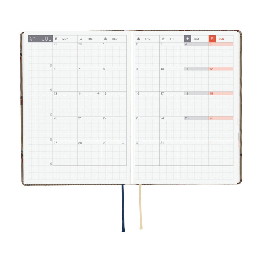 Hobonichi Techo 2026 HON A6: Bow & Tie's Galloping Horses