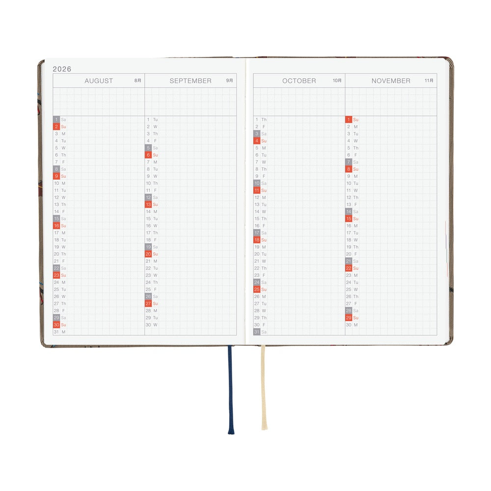 Hobonichi Techo 2026 HON A6: Bow & Tie's Galloping Horses