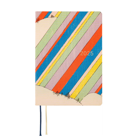 Unsodo: Bijutsukai (Rainbow) Hobonichi HON A6 Techo 2025