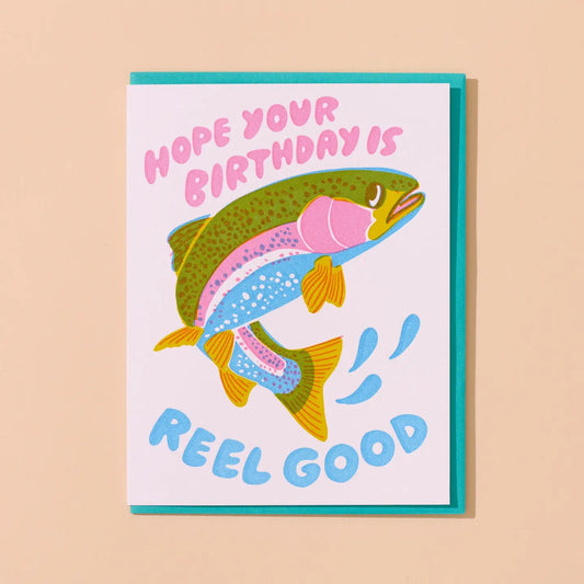 Reel Good Fish Birthday Card