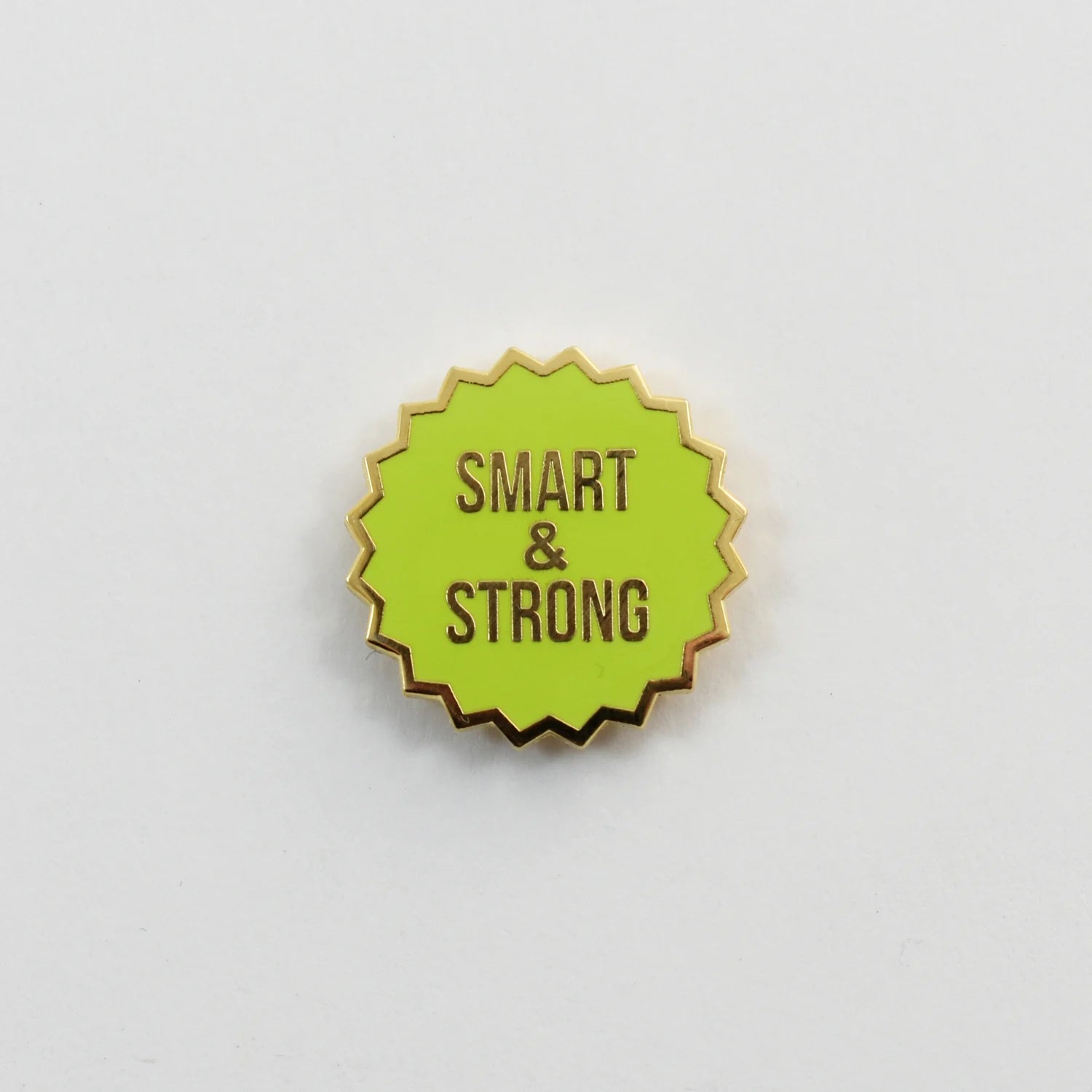 Smart & Strong Enamel Pin – City of Industry