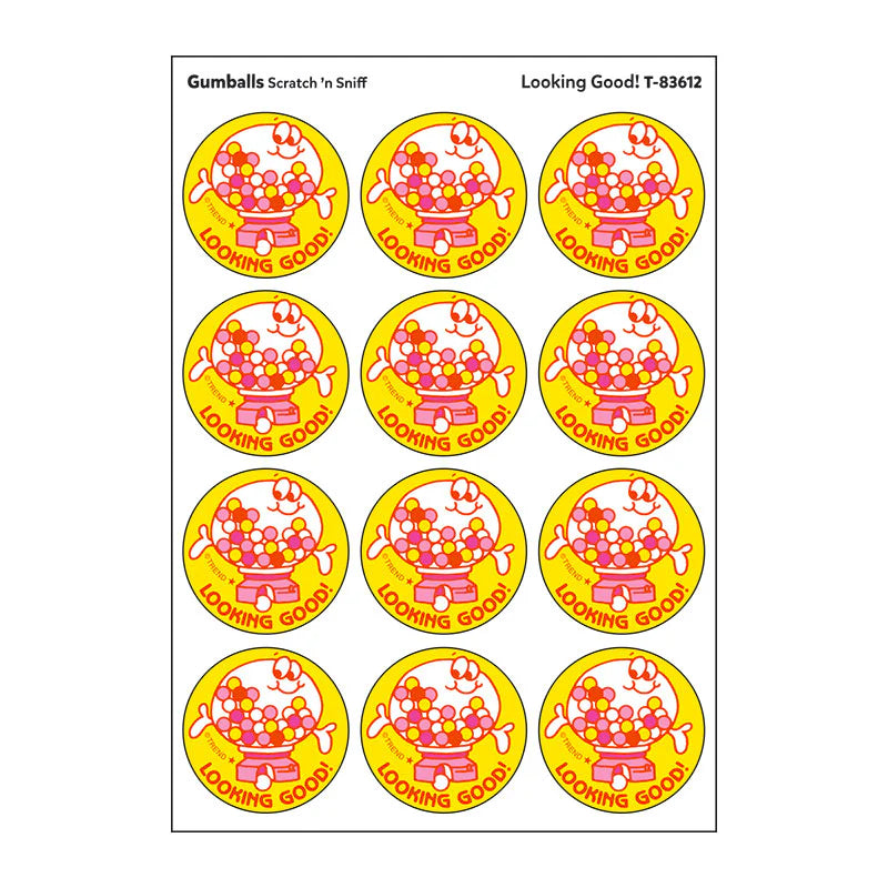 Scratch 'n Sniff Stickers: Looking Good Gumballs