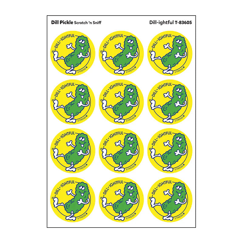 Scratch 'n Sniff Stickers: Dill-ightful Pickle
