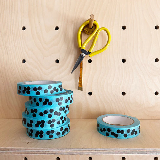 Turquoise Dots Masking Tape