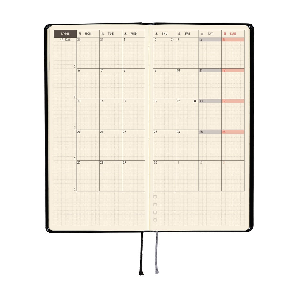 Hobonichi Techo 2026 Weeks: Yumi Kitagishi's White Cat’s Daily Life