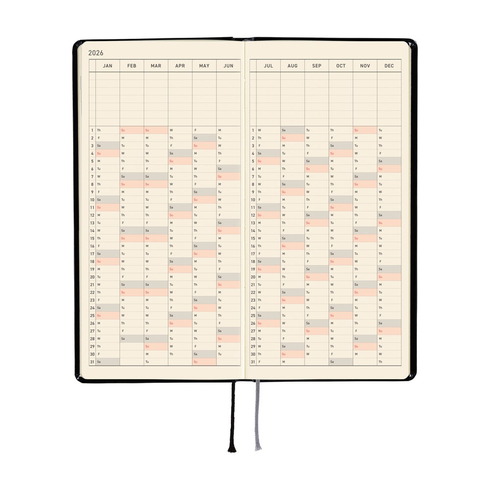 Hobonichi Techo 2026 Weeks: Yumi Kitagishi's White Cat’s Daily Life