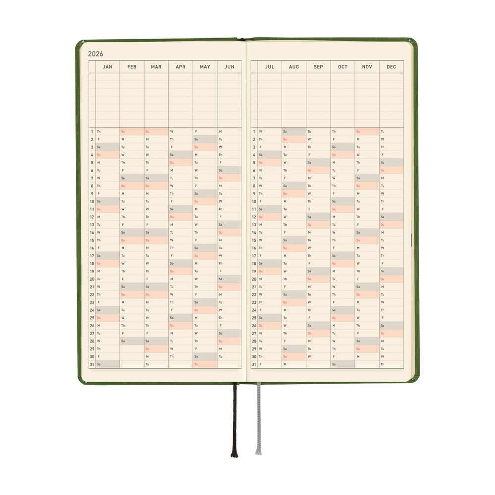 Hobonichi Techo 2026 Weeks MEGA: Antique Green