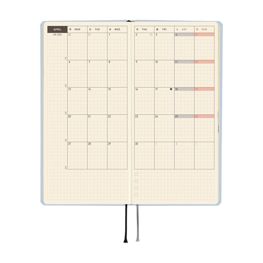 Hobonichi Techo 2026 Weeks MEGA: Sky Mist