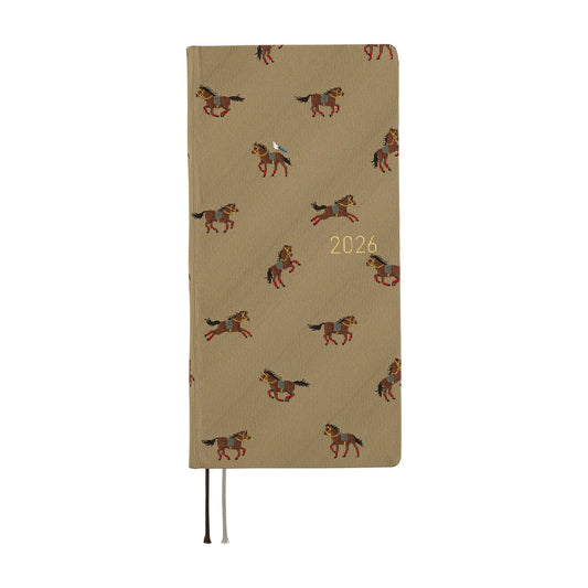 Hobonichi Techo 2026 Weeks: Bow & Tie's Galloping Horses