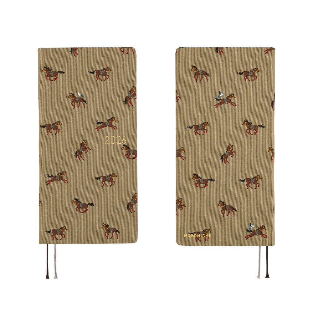 Hobonichi Techo 2026 Weeks: Bow & Tie's Galloping Horses